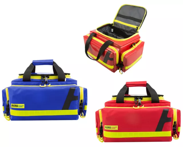 Notfalltasche AEROcase® RBM 1 ROT o. BLAU (Rettungsdienst Feuerwehr Arzt Praxis)