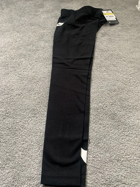 Leggings Con Logo Nike Ragazze Bianco/Nero Età 7-8 Anni Nuovi Con Etichette
