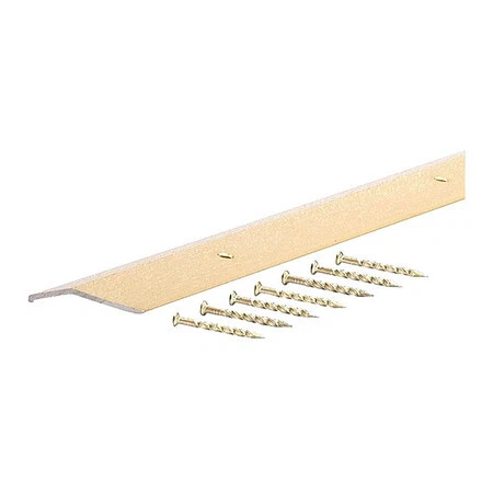 Zoro Select 1Vzt8 Carpet Edging Bar,Aluminum,Gold,72 In L
