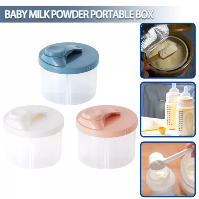 Baby Feeding Formula Dispenser 4 Compartments Milk Powder Storage Box  Newborn