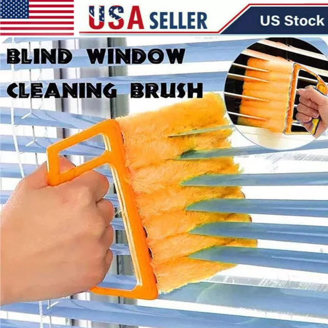 7 Slat Venetian Blind Cleaner Brush Duster Blinds Easy Cleaning Tools Washable