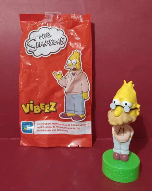 💛 💛Personaggio 3d ABRAHAM - THE SIMPSONS vibeez collect eurospin 2023 new💛💛