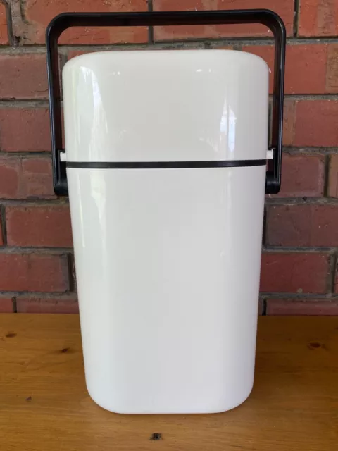 Vintage/Retro White Decor Byo 2 Bottle Wine Cooler With Ice Brick, Collectable