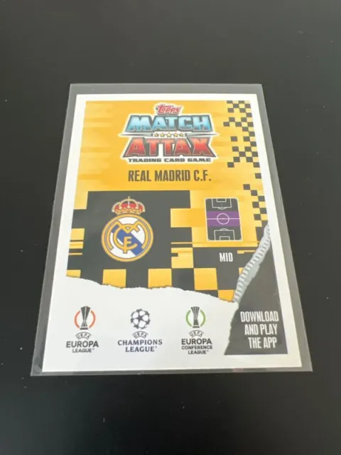 TOPPS MATCH ATTAX Federico Valverde signature style Real Madrid C.F ...