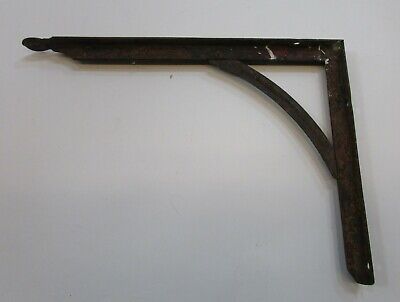 Single Primitive Old Iron 9x12 Barn Shelf Bracket Antique Harness Hook FREE S/H