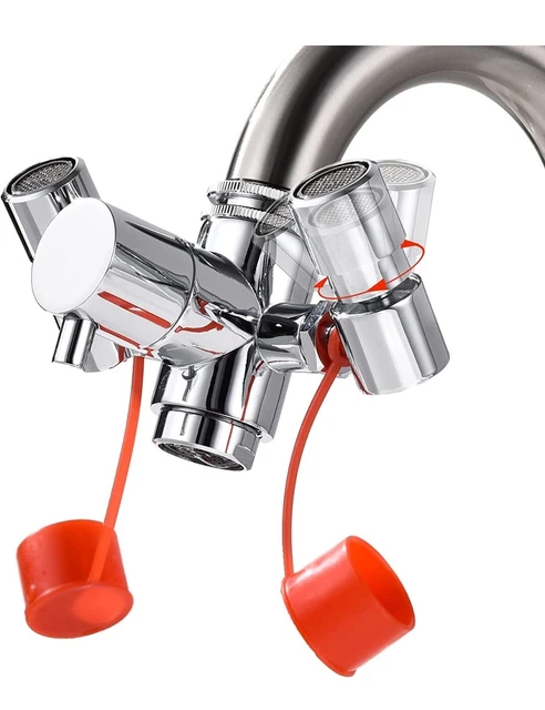 Faucet Mounted Eye Wash Station Attachment For Normal/Emergency Use