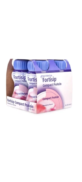 Fortisip compact Strawberry! 🍓 24 X 4 Pack Of 125ml, High In Protein!