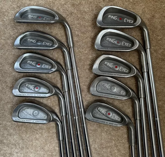 Ping Eye 2+ 2,3,4,5,6,7,8,9,W,S Irons - Red Dot KT Steel ( KT-M 2 Iron ) / Stiff