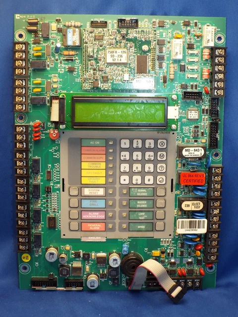 MIRCOM RB-FX351D MAIN PC Board Fire Alarm System Sub-Assembly NP-2063 ...