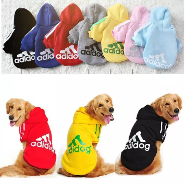 Felpa Giacca adidog cappuccio - Vestito cloth abito cani tanti colori Nuovo