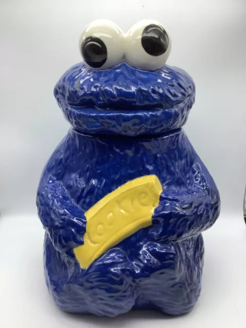 Vintage Cookie Monster Cookie Jar Rare Muppets Inc 970