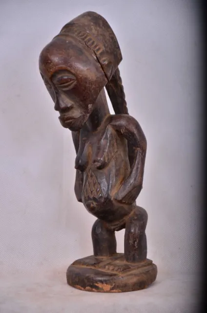 African tribal art, Luba statue from democratic republic of Congo. 6