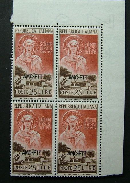 AMG - Ftt 1953 Italy Trieste Quartina Santa Light Di Assisi MNH