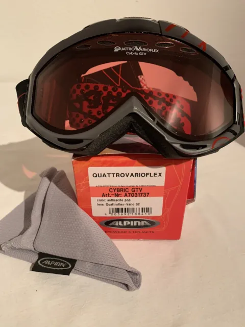Quattro/Varioflex Doppelscheiben Skibrille von Alpina