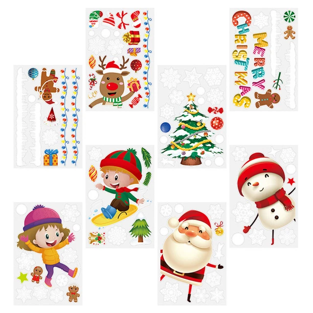 PVC Weihnachtsfester Fensteraufkleber Spiegelaufkleber Dekorationen