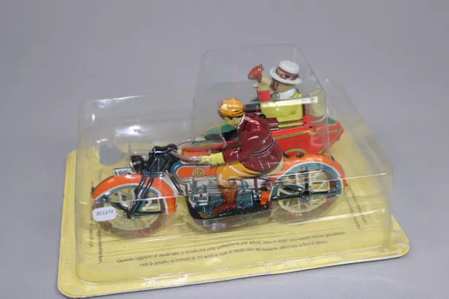ZC1272 ALTAYA BALLON CORD Moto avec side car style Paya tôle