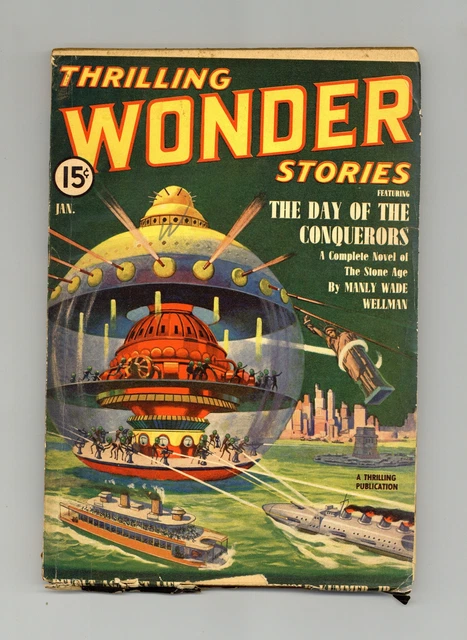 Thrilling Wonder Stories Pulp Jan 1940 Vol. 15 #1 VG