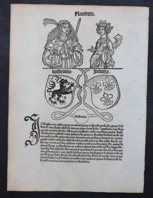 Deutsche Inkunabel,Cronecken Der Sassen,Von Conrad Botho, Schöffer,Mainz,1492
