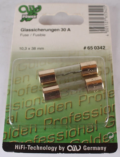 2x Aiv Fusibles Verre 30 A