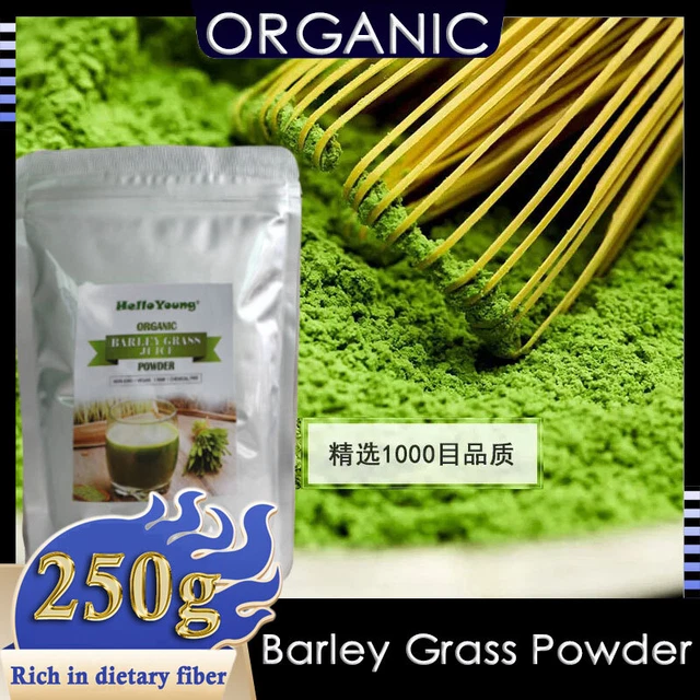 PURE ORGANIC BARLEY Grass Original Powder Juice Drink 250g Gluten Free pure-organic-barley-grass-original-powder-juice-drink-250g-gluten-free