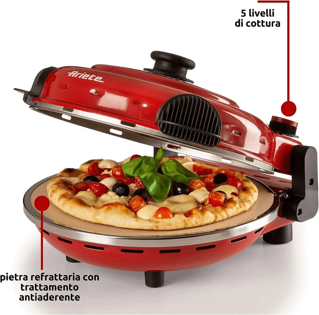 Ariete 919 Pizza Au 4 Minutes Four pour Pizza 400 Degrés Pierre Réfractaire 3