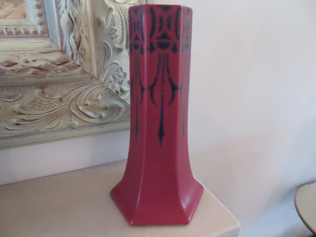 *Rare* Lovatts Langley Art Nouveau Vase 10.25 Inch