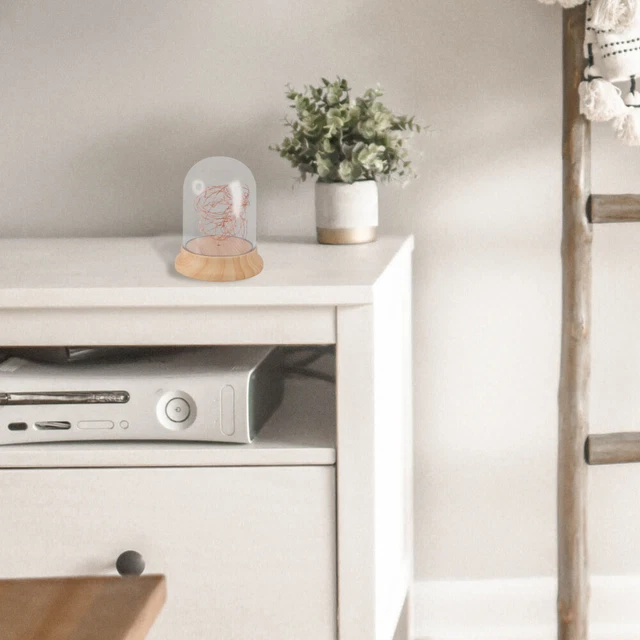 RECHARGEABLE TABLE LAMP Fire Tree Silver Flower Night Light Bedside £16