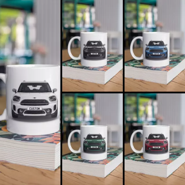 Personalised Mini Countryman Cooper S Exclusive Mug Gift - Choose Colour