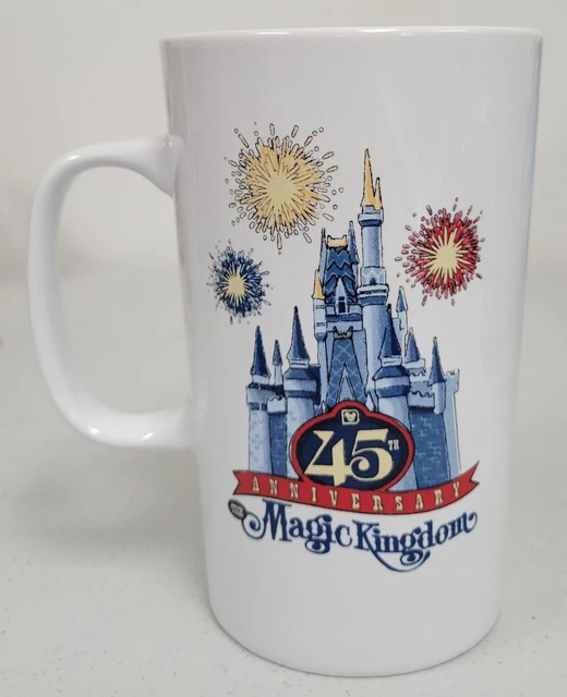 DISNEY STARBUCKS MAGIC Kingdom 45th Anniversary Tall Coffee Mug Cup 16
