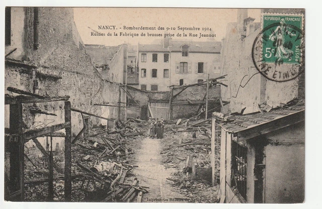 NANCY - Meurthe & Moselle - CPA 54 - Bombardements Guerre - Fabrique de Brosses