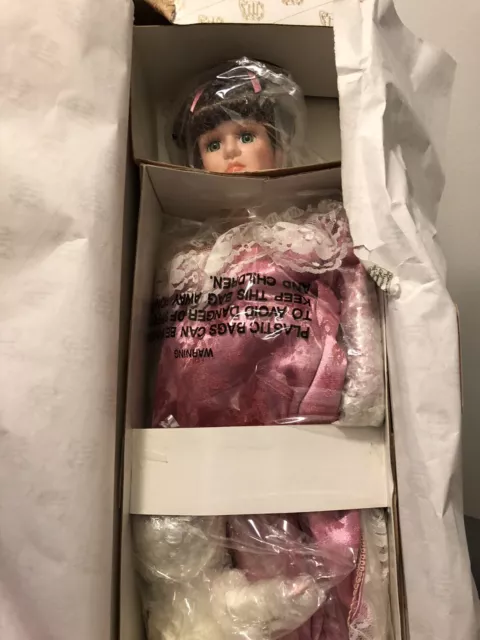 HERITAGE SIGNATURE COLLECTION Porcelain Doll 'Rose with Baby'  #12260 NEW IN BOX