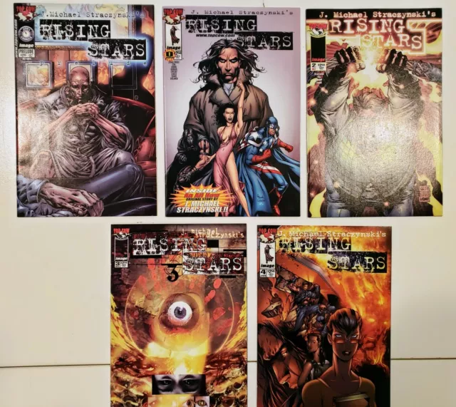 Rising Stars Comic Lot of 5 (Image/Top Cow Comics 2000) Prelude, 0, #2-4, Nice!!