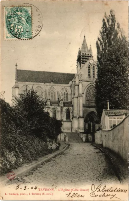 CPA AK TAVERNY - L'Église (350103)