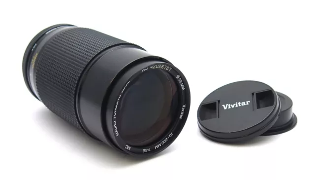 Vivitar 70-200mm F3.8 Macro Focusing Pentax K Mount Zoom Lens - UK Dealer