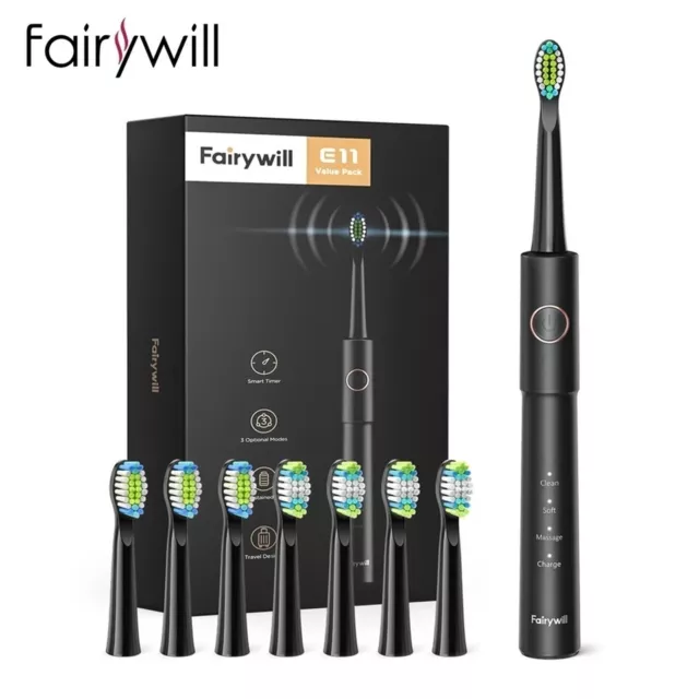 Fairywill Rechargeable brush Head Sonic Electric Toothbrush