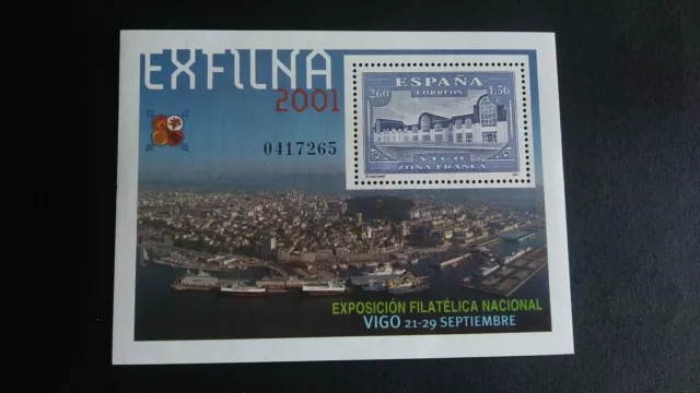 Sellos España Mnh 2001 Hb Exfilna Vigo