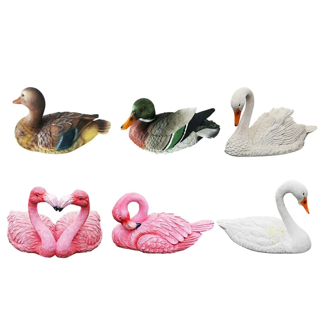 Gartenstatue Outdoor Flamingo Swan Yard Kunstharz Statuen und Skulpturen