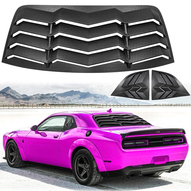 REAR&SIDE WINDOW LOUVERS Sun Shade For 20082021 Dodge Challenger GT