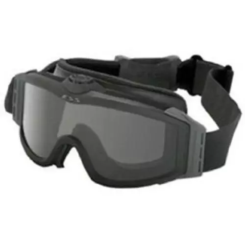 ESS Eyewear 740-0132 Clear/Smoke Asian-Fit Turbo Fan Black Goggles