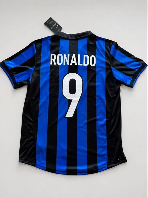 CAMISETA FUTBOL INTER Milan 98/99 Ronaldo 9 Estilo Retro Nike Fit