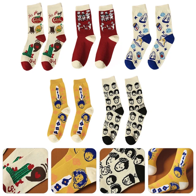 5 paia calze giapponesi divertenti calze bambini inverno calze bambina