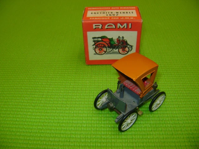 Miniature Rami JMK Gauthier Werhlé 1897 - 1/43 - Boîte Plexiglas - Occasion