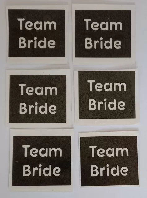 Team Bride stencils for temporary glitter tattoos / airbrush   hen night party