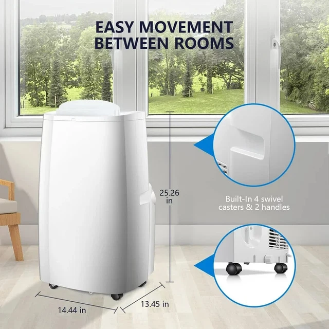 AGLUCKY NPH-10CE Portable Air Conditioner,3 Modes Portable AC for Home