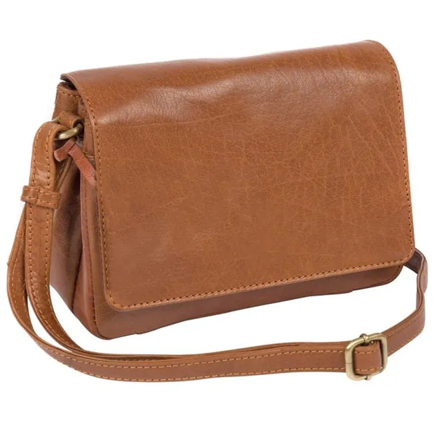 Small Tan Leather Cross Body Bag, Shoulder Bag