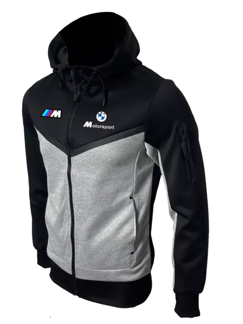 Jogging survêtement homme logo BMW Motorsport noir et gris 2024 nouveauté T230-A 3