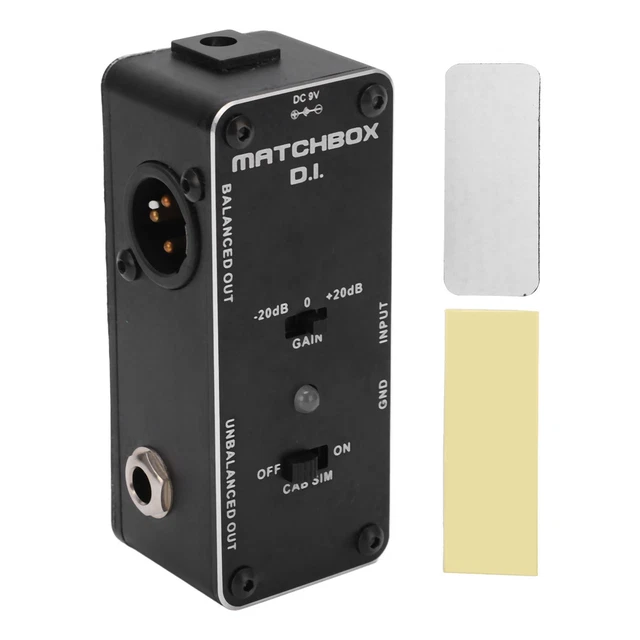 Pédale 'effet DI Interface Audio XLR En Métal Pédale 'effets Pour