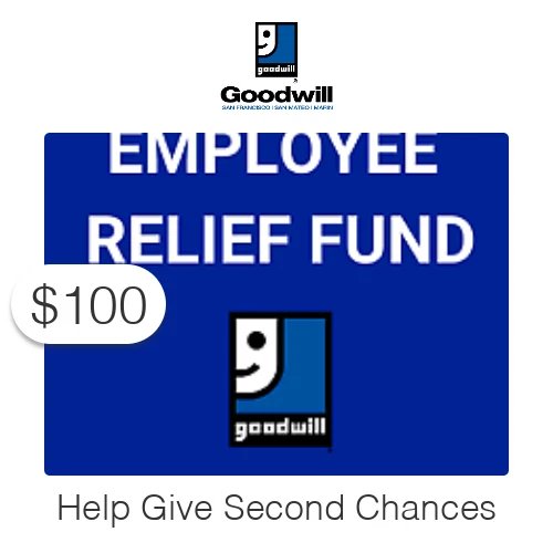 $100 Charitable Donation For:  Second Chance Employee Relief Fund