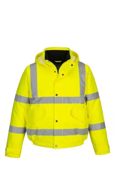 Giacca Bomber Gialla Hi-Vis Cappotto da Lavoro Estremamente Resistente all'Acqua Portwest S463