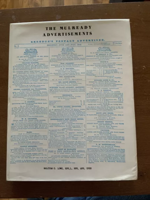 The Mulready Advertisements 1a edizione 1983 di Malcolm Lowe Hardback